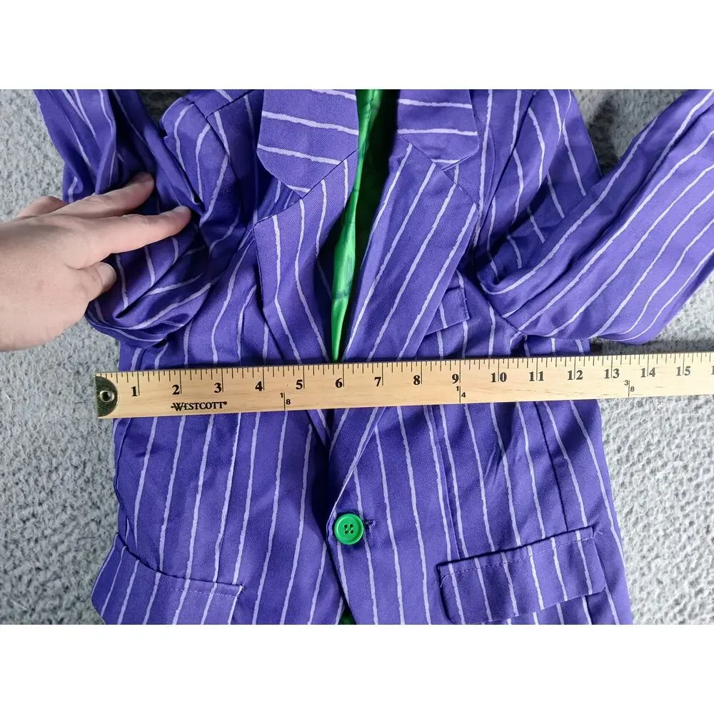 The Joker Suitmeister Costume Kids Small (4-6) NO TIE Halloween DC Suit NWT